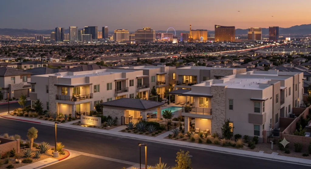 Quiet off-Strip Las Vegas rental home in a residential neighborhood.