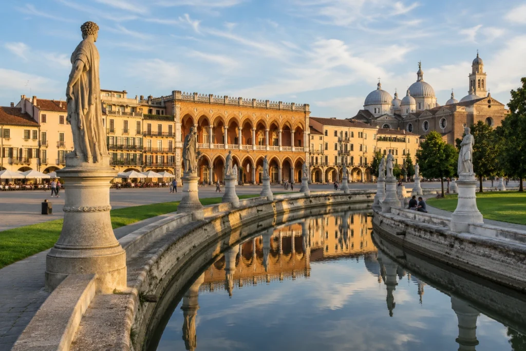 Historic streets and architecture of Padua Veneto Italy