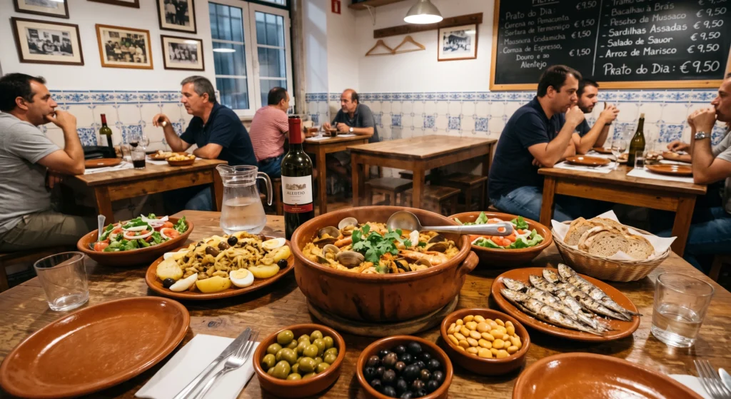 Traditional Portuguese food at an affordable local restaurant