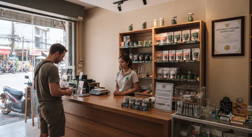Licensed cannabis dispensary in Thailand